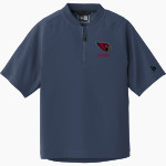 PLAINFIELD HIGH SCHOOL CARDINALS New Era Youth Cage Short Sleeve 1/4 Zip Jacket Front Thumbnail