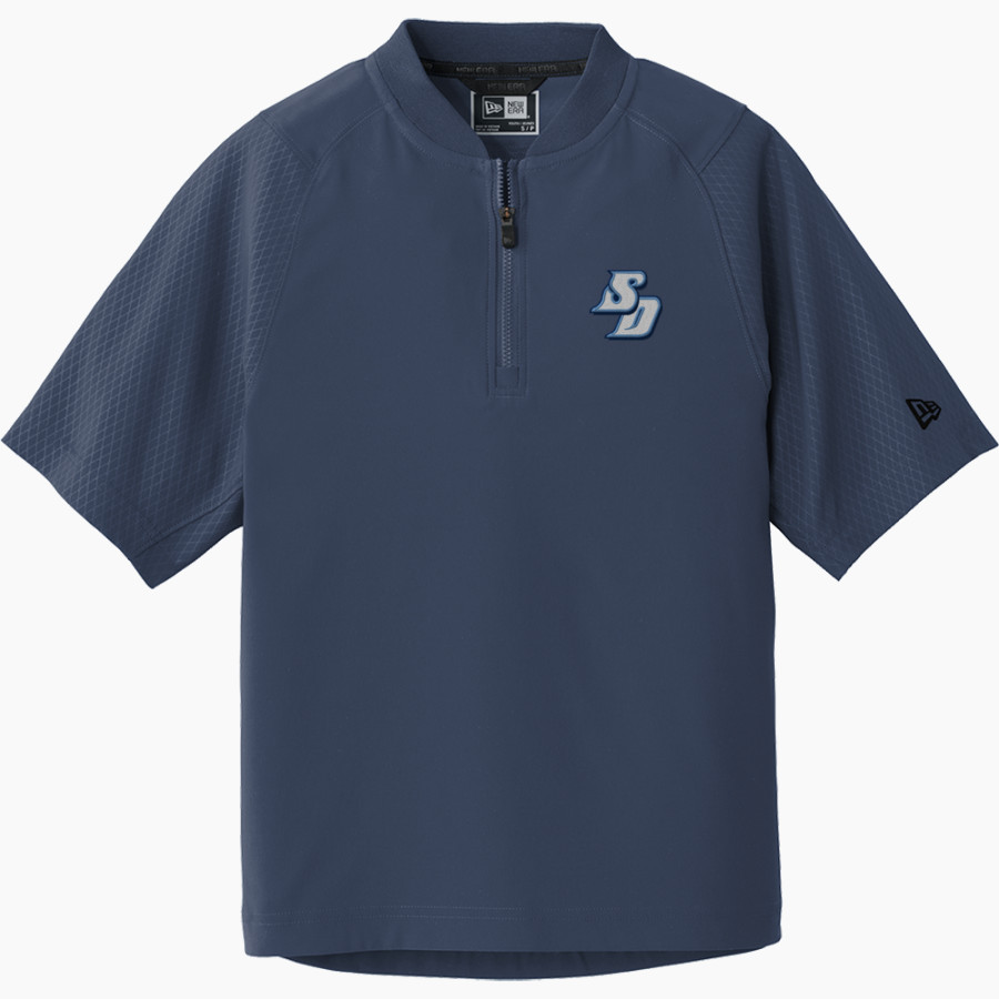 University of San Diego Toreros New Era Youth Cage Short Sleeve 1/4 Zip Jacket