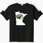 Bemidji State Athletics <span class="pdp-name-mascot">Bemidji State Beavers</span> Sport-Tek Youth Competitor United Short-Sleeve Crew Front Thumbnail
