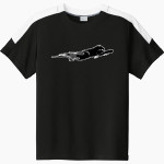 Pleasanton Middle School Panthers <span class="pdp-name-mascot">Pleasanton Panthers</span> Sport-Tek Youth Competitor United Short-Sleeve Crew Front Thumbnail