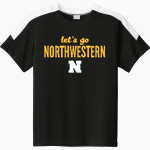 Northwestern Wildcats <span class="pdp-name-mascot">Northwestern High School Wildcats</span> Sport-Tek Youth Competitor United Short-Sleeve Crew Front Thumbnail