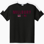 MILLBURY SR HIGH SCHOOL WOOLIES <span class="pdp-name-mascot">MILLBURY MEMORIAL WOOLIES</span> Sport-Tek Youth Competitor United Short-Sleeve Crew Front Thumbnail