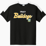 TRACY HIGH SCHOOL BULLDOGS <span class="pdp-name-mascot">TRACY BULLDOGS</span> Sport-Tek Youth Competitor United Short-Sleeve Crew Front Thumbnail