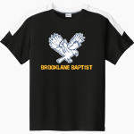 Brooklane Baptist Eagles Sport-Tek Youth Competitor United Short-Sleeve Crew Front Thumbnail
