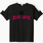 Maternity Bvm Blue Jays <span class="pdp-name-mascot">Maternity Bvm Blue Jays</span> Sport-Tek Youth Competitor United Short-Sleeve Crew Front Thumbnail