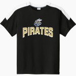 PEARL HIGH SCHOOL PIRATES <span class="pdp-name-mascot">PEARL PIRATES</span> Sport-Tek Youth Competitor United Short-Sleeve Crew Front Thumbnail