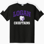 LOGAN HIGH SCHOOL CHIEFTAINS Sport-Tek Youth Competitor United Short-Sleeve Crew Front Thumbnail