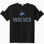 RANCHVIEW HIGH SCHOOL WOLVES <span class="pdp-name-mascot">RANCHVIEW WOLVES</span> Sport-Tek Youth Competitor United Short-Sleeve Crew Front Thumbnail