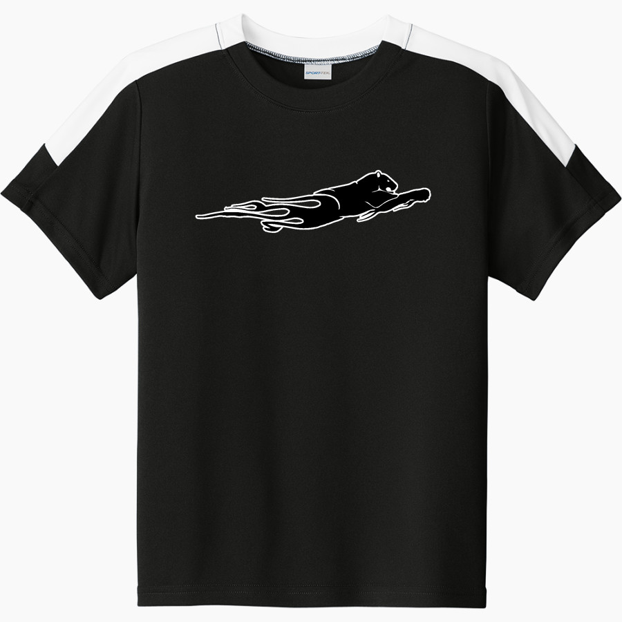 Pleasanton Middle School Panthers <span class="pdp-name-mascot">Pleasanton Panthers</span> Sport-Tek Youth Competitor United Short-Sleeve Crew