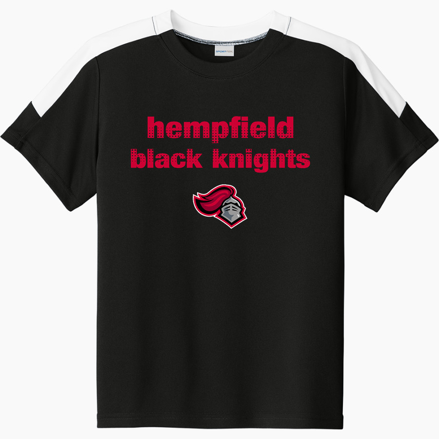 HEMPFIELD HIGH SCHOOL BLACK KNIGHTS <span class="pdp-name-mascot">HEMPFIELD BLACK KNIGHTS</span> Sport-Tek Youth Competitor United Short-Sleeve Crew