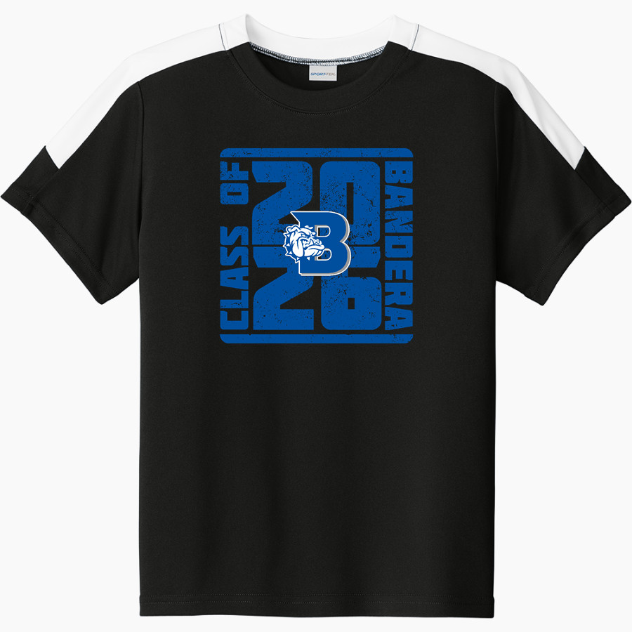 BANDERA HIGH SCHOOL BULLDOGS Sport-Tek Youth Competitor United Short-Sleeve Crew
