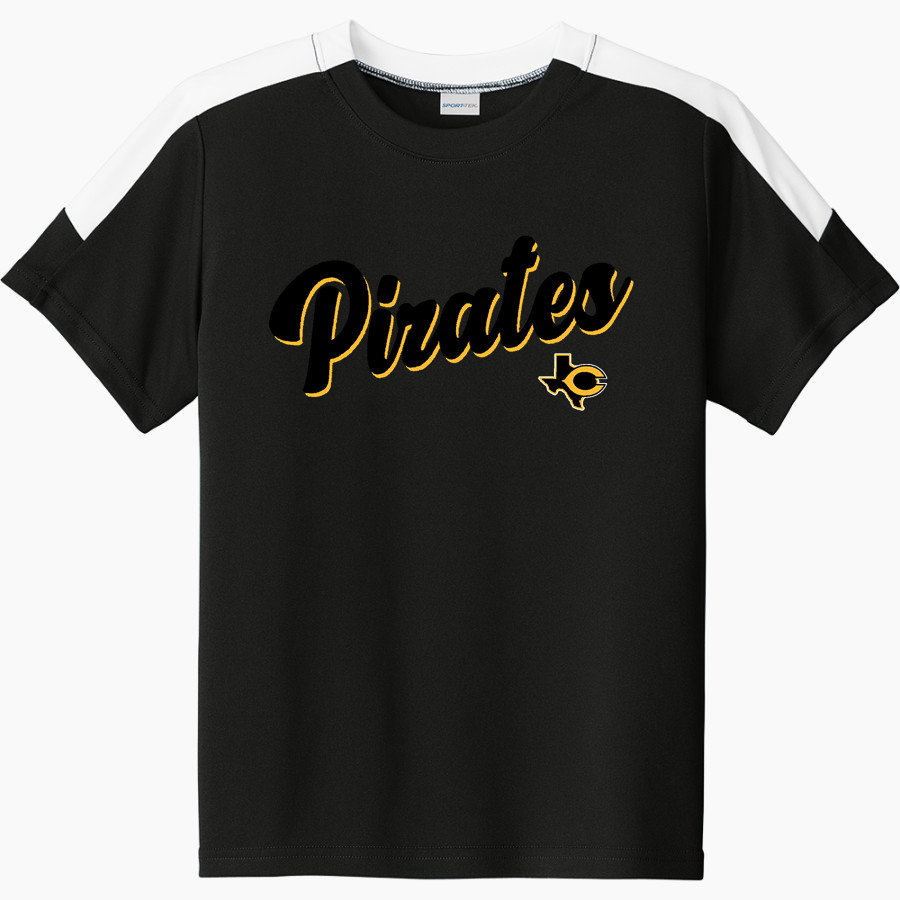 CRANDALL HIGH SCHOOL PIRATES Sport-Tek Youth Competitor United Short-Sleeve Crew