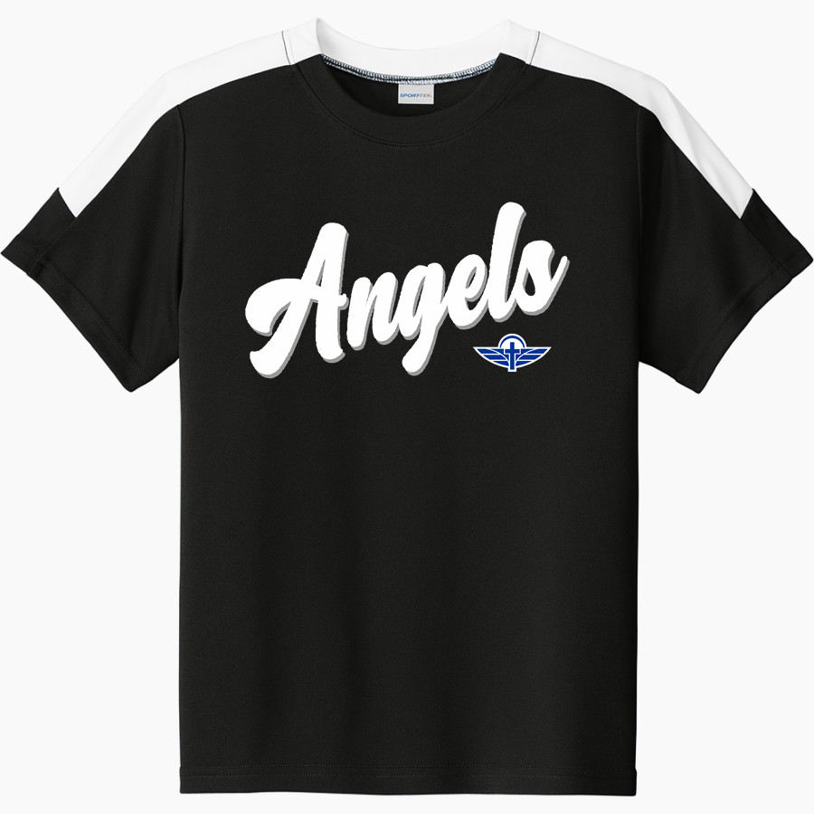 St. Mary Angels Sport-Tek Youth Competitor United Short-Sleeve Crew