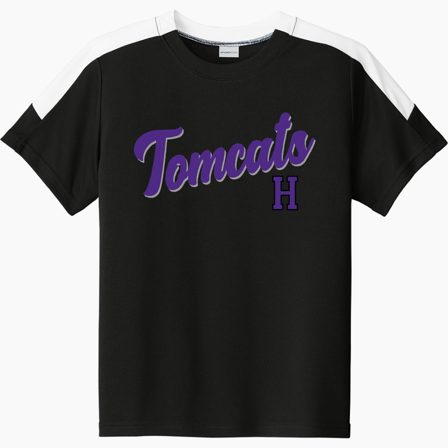 HAYWOOD TOMCATS ONLINE STORE <span class="pdp-name-mascot">HAYWOOD TOMCATS</span> Sport-Tek Youth Competitor United Short-Sleeve Crew