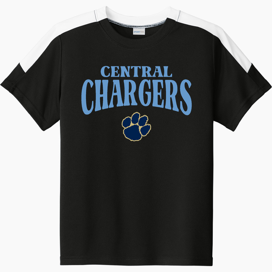 Central Chargers <span class="pdp-name-mascot">Central Chargers</span> Sport-Tek Youth Competitor United Short-Sleeve Crew