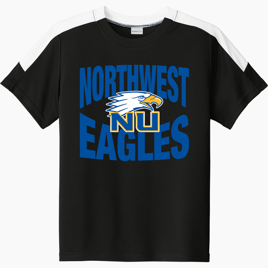 Northwest University Eagles Online Store <span class="pdp-name-mascot">Northwest Eagles</span> Sport-Tek Youth Competitor United Short-Sleeve Crew