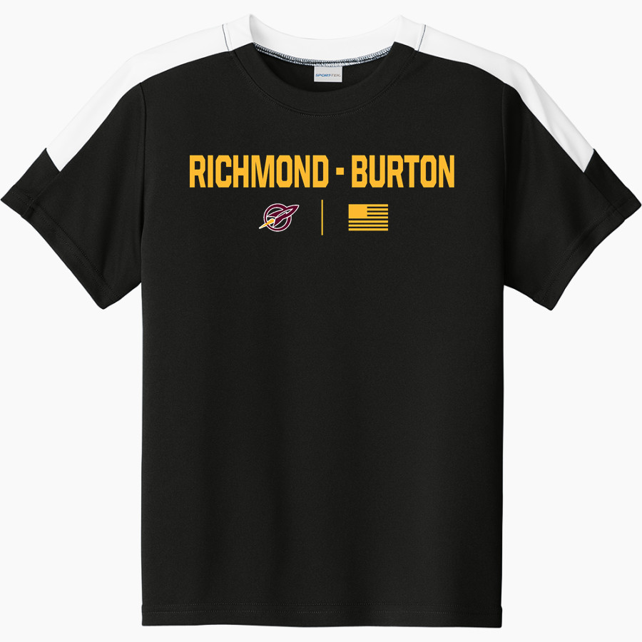 RICHMOND-BURTON HIGH SCHOOL ROCKETS Sport-Tek Youth Competitor United Short-Sleeve Crew