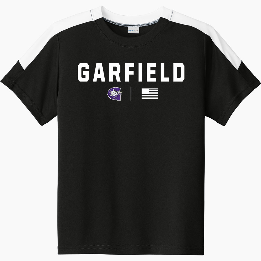 Garfield Bulldogs Sport-Tek Youth Competitor United Short-Sleeve Crew