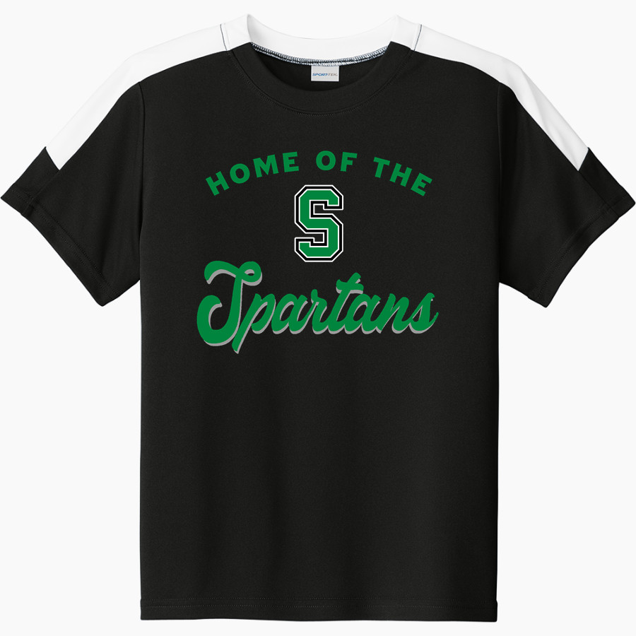 WEST MONONA HIGH SCHOOL SPARTANS Sport-Tek Youth Competitor United Short-Sleeve Crew