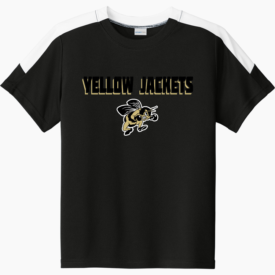 PERRYSBURG HIGH SCHOOL YELLOW JACKETS <span class="pdp-name-mascot">PERRYSBURG YELLOW JACKETS</span> Sport-Tek Youth Competitor United Short-Sleeve Crew