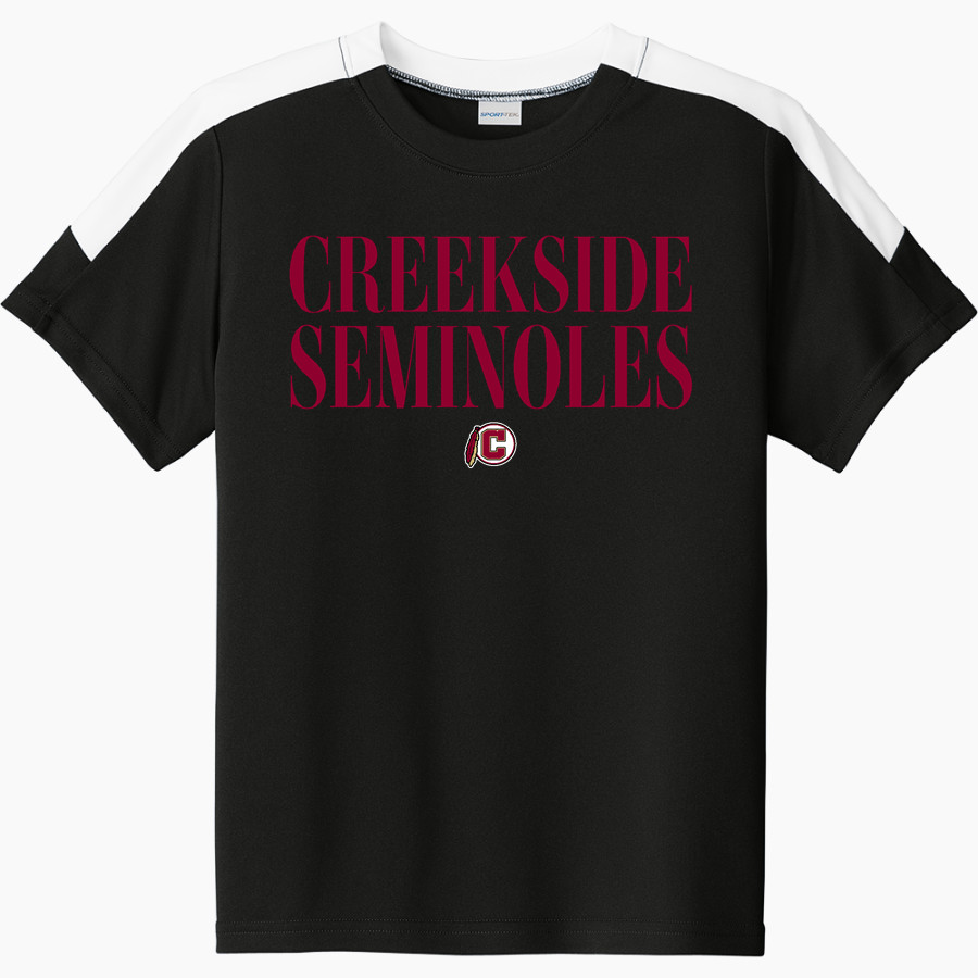 Creekside Seminoles Sport-Tek Youth Competitor United Short-Sleeve Crew