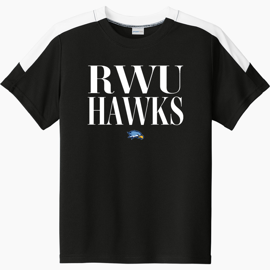 Roger Williams University Hawks <span class="pdp-name-mascot">RWU Hawks</span> Sport-Tek Youth Competitor United Short-Sleeve Crew