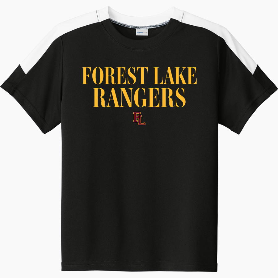 Forest Lake Rangers Sport-Tek Youth Competitor United Short-Sleeve Crew