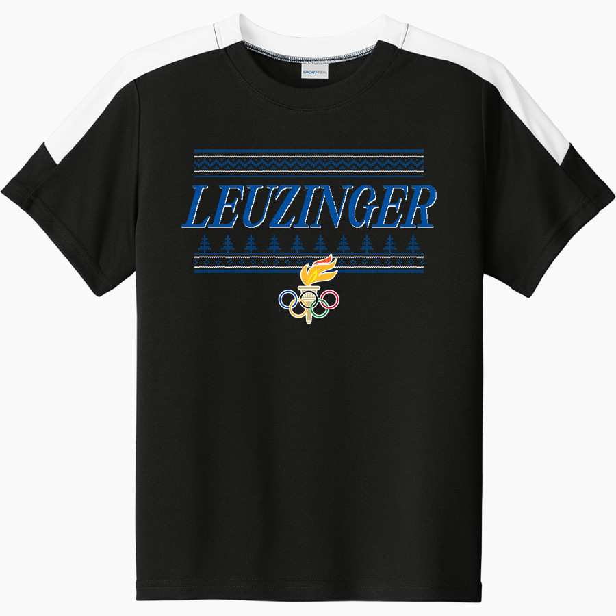 LEUZINGER HIGH SCHOOL OLYMPIANS Sport-Tek Youth Competitor United Short-Sleeve Crew