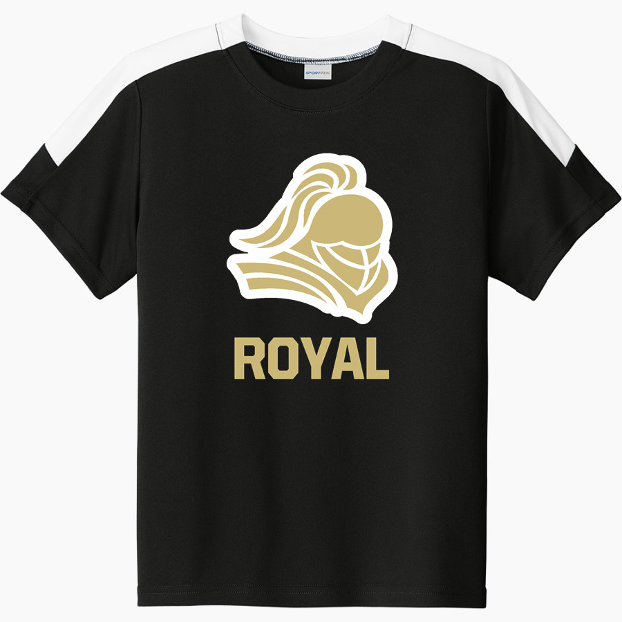 ROYAL HIGH SCHOOL KNIGHTS <span class="pdp-name-mascot">ROYAL KNIGHTS</span> Sport-Tek Youth Competitor United Short-Sleeve Crew