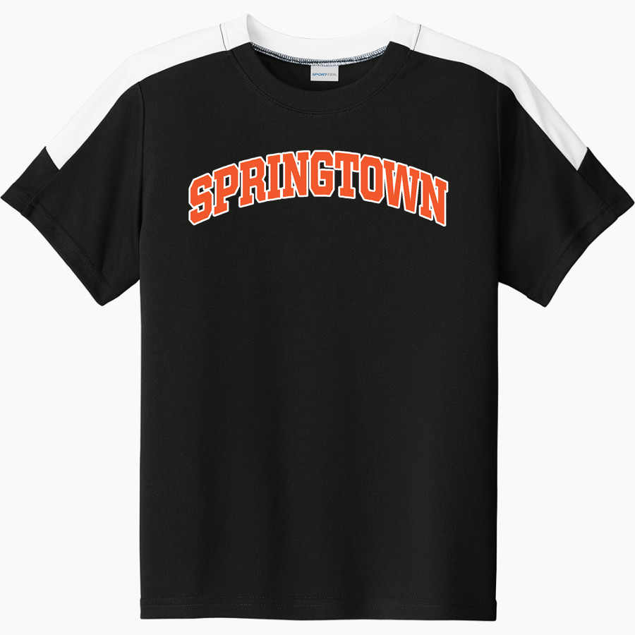 SPRINGTOWN HIGH SCHOOL PORCUPINES Sport-Tek Youth Competitor United Short-Sleeve Crew