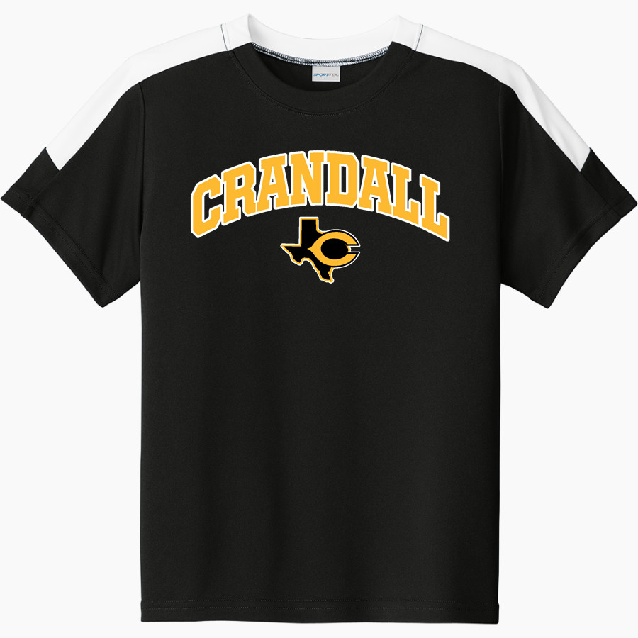 CRANDALL HIGH SCHOOL PIRATES Sport-Tek Youth Competitor United Short-Sleeve Crew