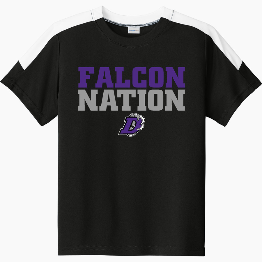 DARLINGTON HIGH SCHOOL FALCONS Sport-Tek Youth Competitor United Short-Sleeve Crew