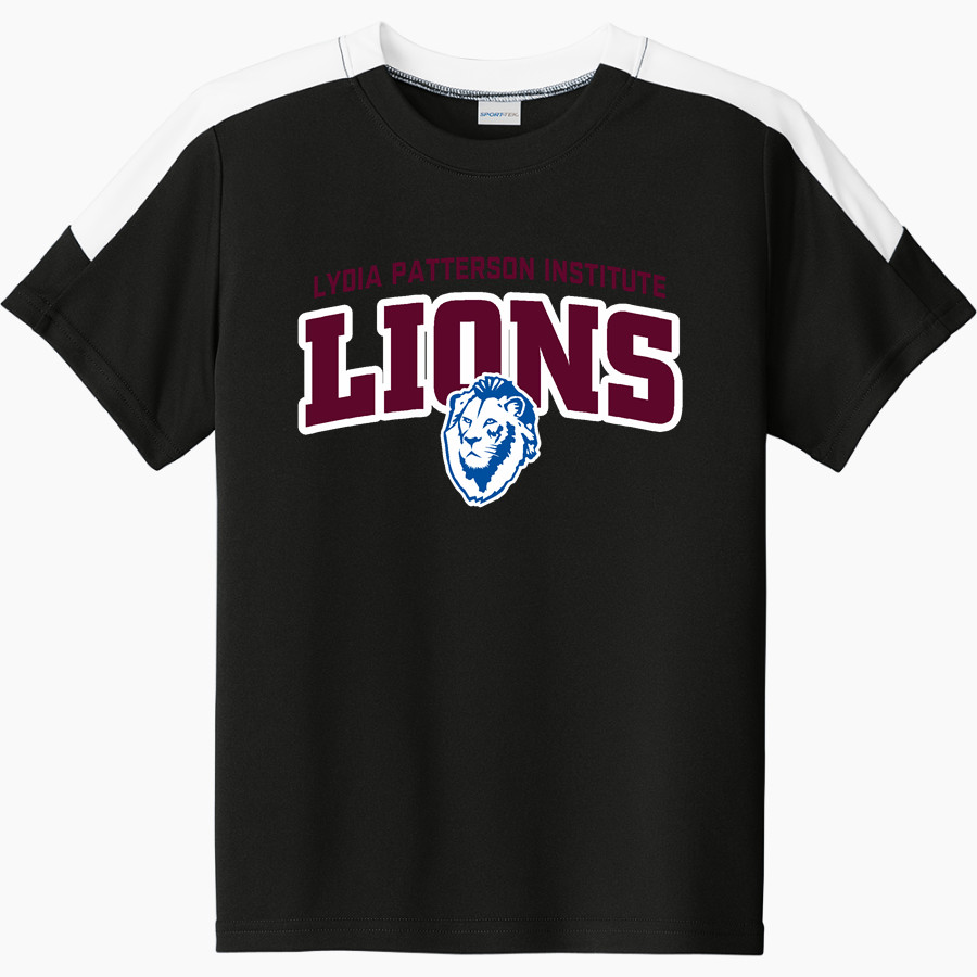 LYDIA PATTERSON INSTITUTE LIONS Sport-Tek Youth Competitor United Short-Sleeve Crew