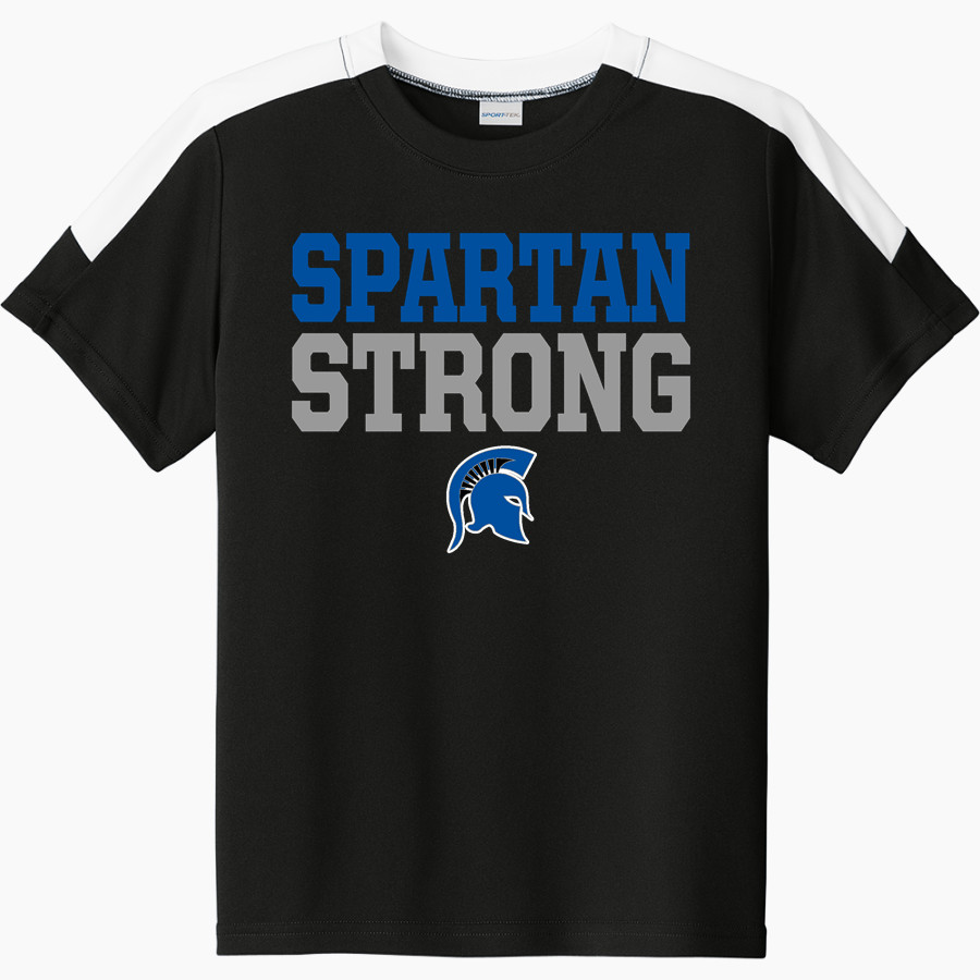 CENTENNIAL HIGH SCHOOL SPARTANS <span class="pdp-name-mascot">CENTENNIAL SPARTANS</span> Sport-Tek Youth Competitor United Short-Sleeve Crew