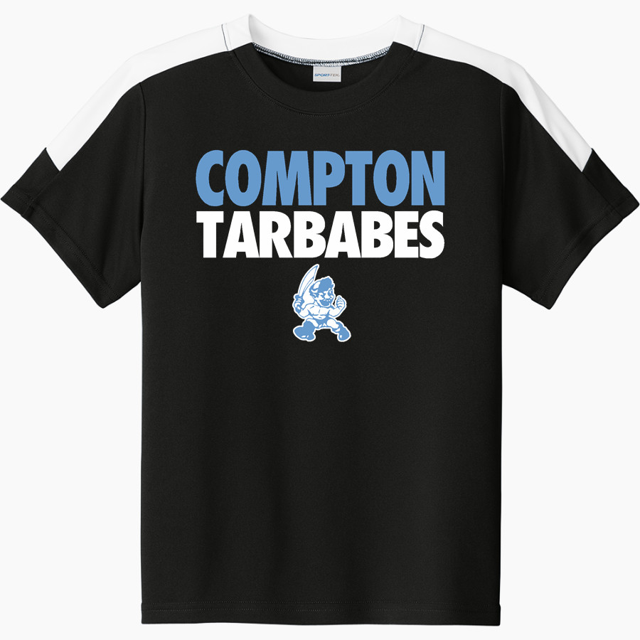 COMPTON HIGH SCHOOL TARBABES <span class="pdp-name-mascot">COMPTON TARBABES</span> Sport-Tek Youth Competitor United Short-Sleeve Crew