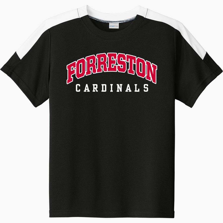 FORRESTON HIGH SCHOOL CARDINALS <span class="pdp-name-mascot">FORRESTON CARDINALS</span> Sport-Tek Youth Competitor United Short-Sleeve Crew