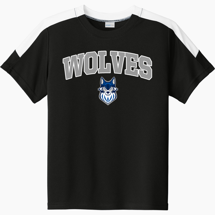 Metropolitan Wolves Sport-Tek Youth Competitor United Short-Sleeve Crew