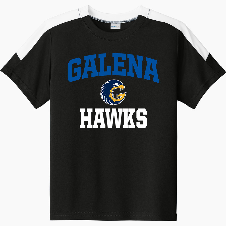 Galena Hawks <span class="pdp-name-mascot">Galena Hawks</span> Sport-Tek Youth Competitor United Short-Sleeve Crew