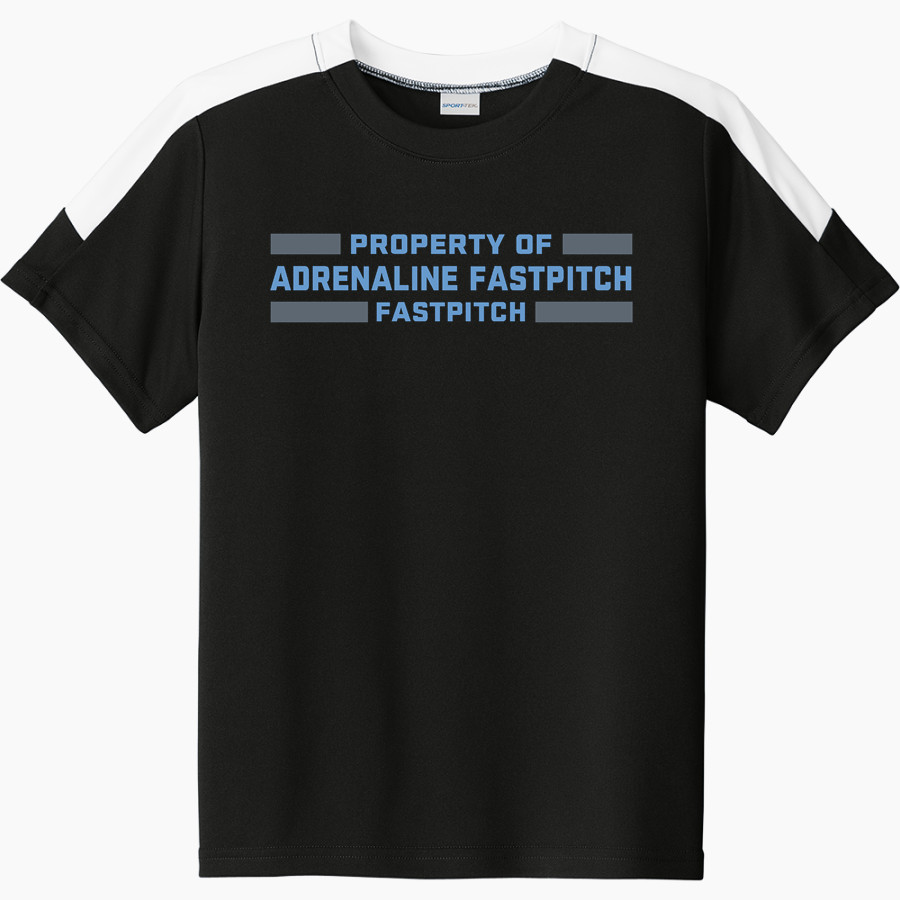 Adrenaline Fastpitch Fastpitch <span class="pdp-name-mascot">Adrenaline Fastpitch Fastpitch</span> Sport-Tek Youth Competitor United Short-Sleeve Crew