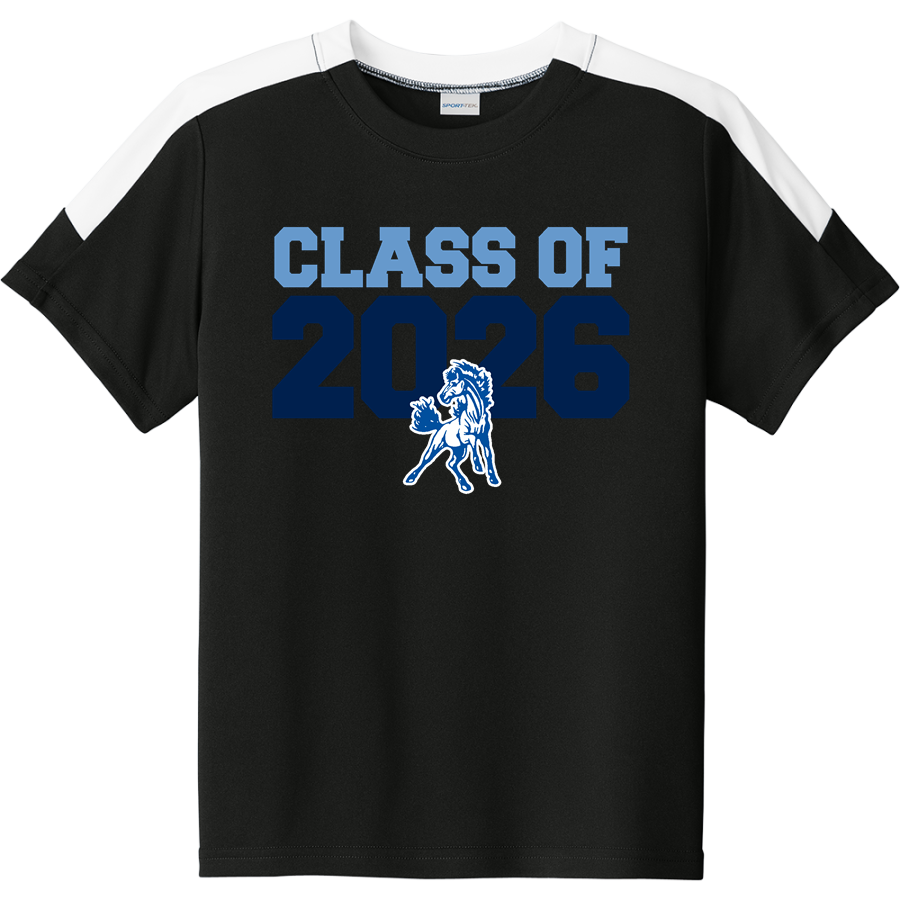 LITTLE CHUTE HIGH SCHOOL MUSTANGS <span class="pdp-name-mascot">LITTLE CHUTE MUSTANGS</span> Sport-Tek Youth Competitor United Short-Sleeve Crew