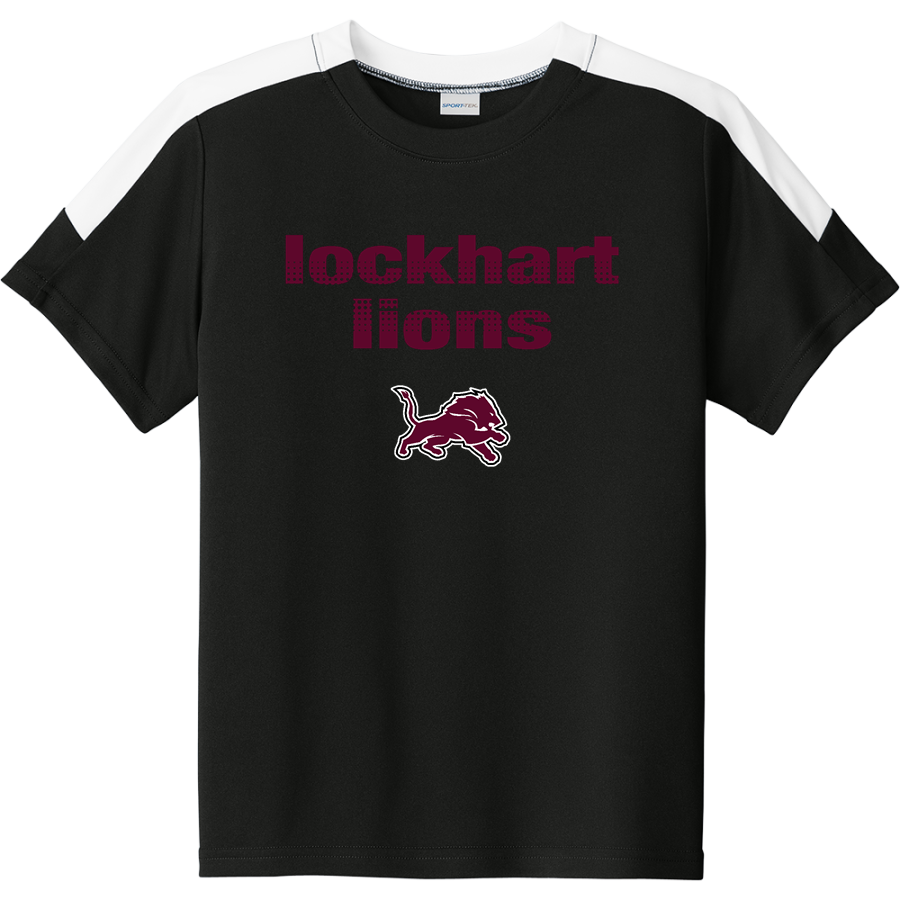 LOCKHART HIGH SCHOOL LIONS <span class="pdp-name-mascot">LOCKHART LIONS</span> Sport-Tek Youth Competitor United Short-Sleeve Crew