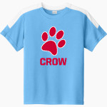 CROW HIGH SCHOOL Cougars Online Store <span class="pdp-name-mascot">CROW COUGARS</span> Sport-Tek Youth Competitor United Short-Sleeve Crew Front Thumbnail