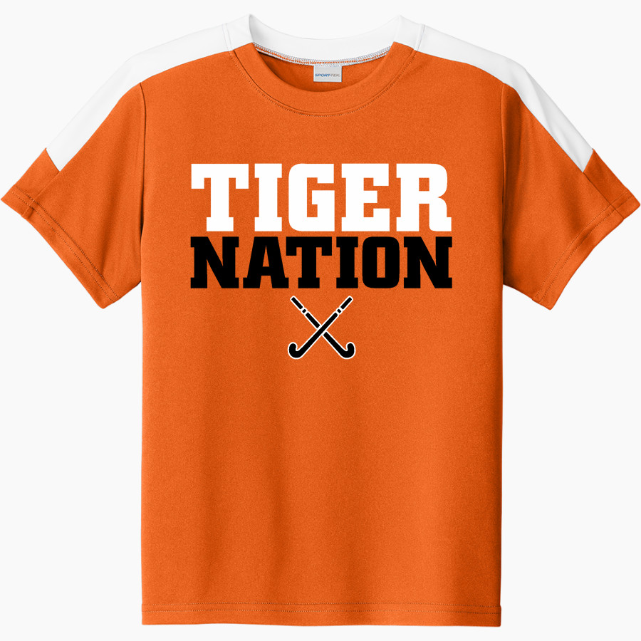MIDDLEBURY UNION HIGH SCHOOL TIGERS Sport-Tek Youth Competitor United Short-Sleeve Crew