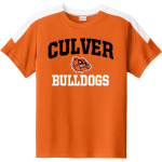 CULVER HIGH SCHOOL BULLDOGS <span class="pdp-name-mascot">CULVER BULLDOGS</span> Sport-Tek Youth Competitor United Short-Sleeve Crew Front Thumbnail