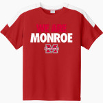 MONROE HIGH SCHOOL CHEESEMAKERS <span class="pdp-name-mascot">MONROE CHEESEMAKERS</span> Sport-Tek Youth Competitor United Short-Sleeve Crew Front Thumbnail