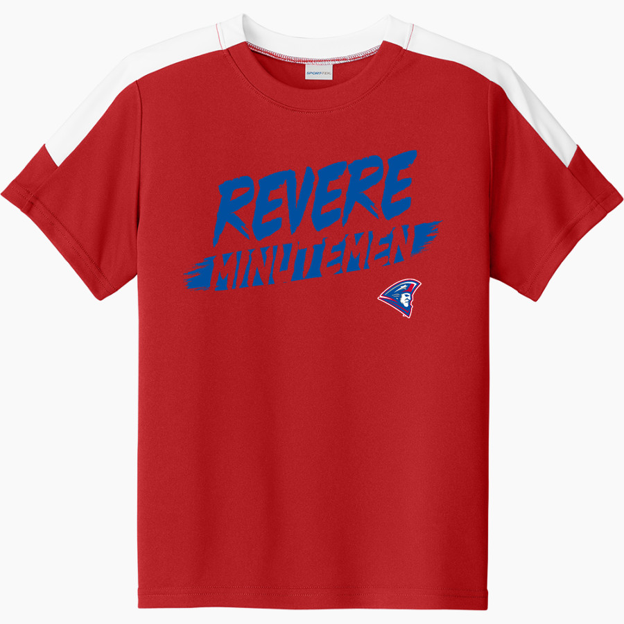 REVERE MINUTEMEN ONLINE STORE Sport-Tek Youth Competitor United Short-Sleeve Crew