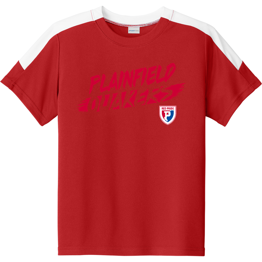 Plainfield Quakers <span class="pdp-name-mascot">Plainfield Quakers</span> Sport-Tek Youth Competitor United Short-Sleeve Crew