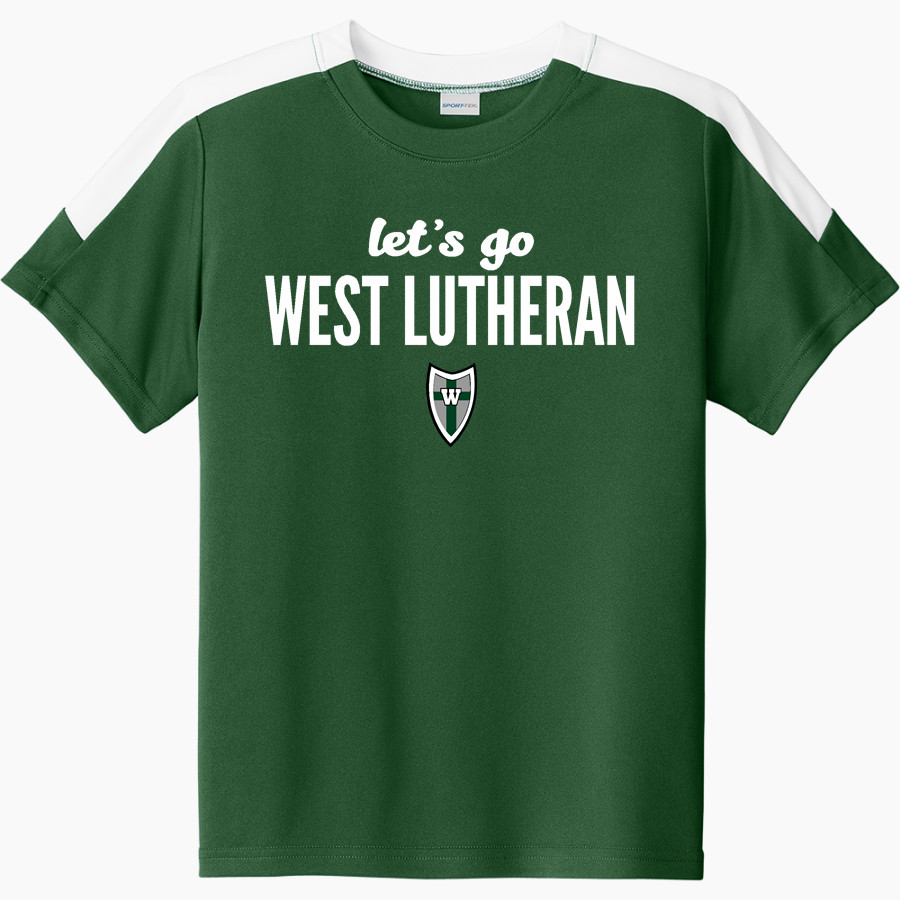 West Lutheran Warriors Sport-Tek Youth Competitor United Short-Sleeve Crew