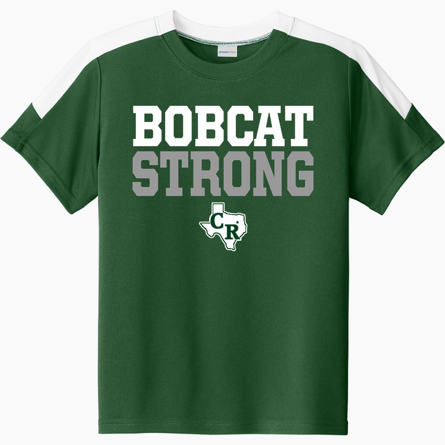 CROSS ROADS HIGH SCHOOL BOBCATS <span class="pdp-name-mascot">CROSS ROADS BOBCATS</span> Sport-Tek Youth Competitor United Short-Sleeve Crew