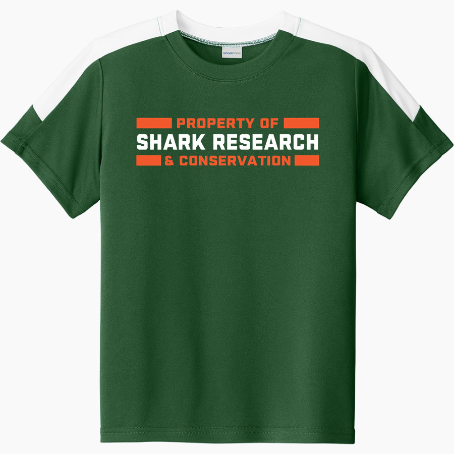 Shark Research & Conservation The Official Online Store Sport-Tek Youth Competitor United Short-Sleeve Crew